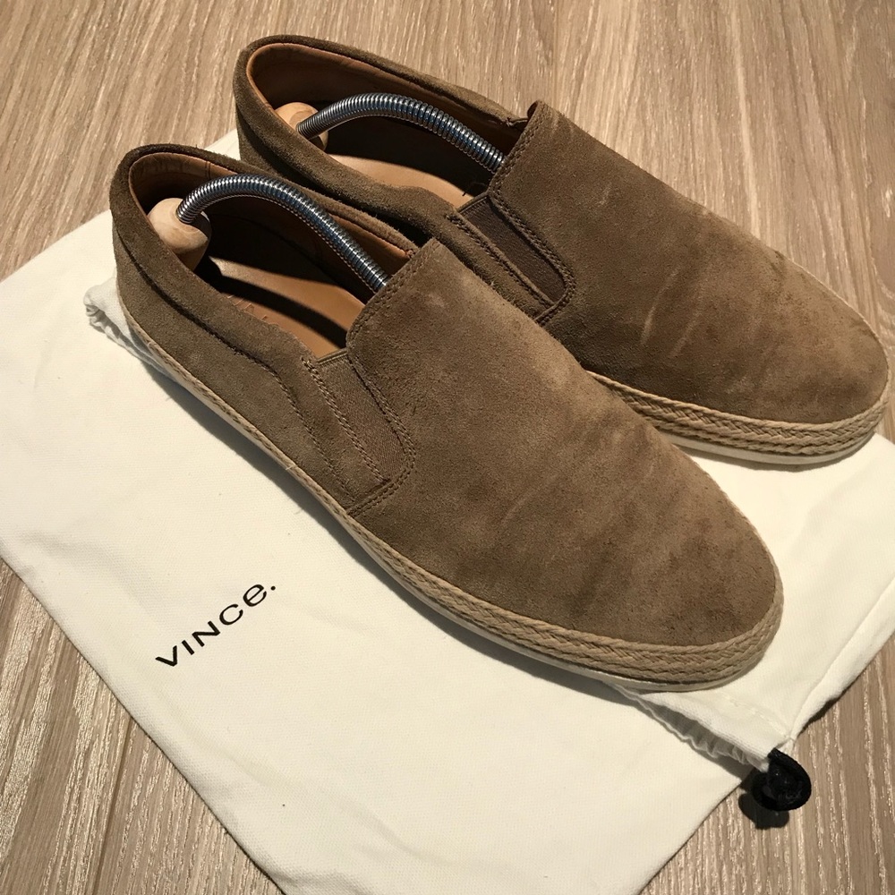 Vince slip-on, suede, size 8.5 (us).